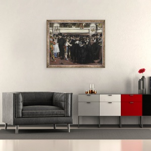 Tablou inramat - Edouard Manet - Balul Mascat la Opera, 50 x 60 cm - Img 2