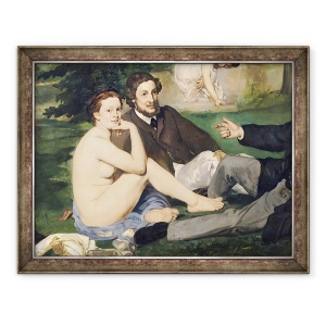 Tablou inramat - Edouard Manet - Pranz pe iarba II, 60 x 80 cm