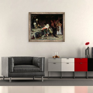 Tablou inramat - Eduardo Zamacois y Zabala - Spania 1812 - Ocupatia franceza, 50 x 60 cm - Img 2