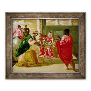 Tablou inramat - El Greco - Adorarea Magilor, 50 x 60 cm