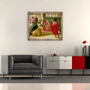 Tablou inramat - El Greco - Adorarea Magilor, 70 x 85 cm - Img 2