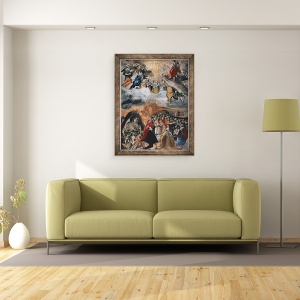 Tablou inramat - El Greco - Adorarea Numelui lui Isus, 70 x 90 cm - Img 2