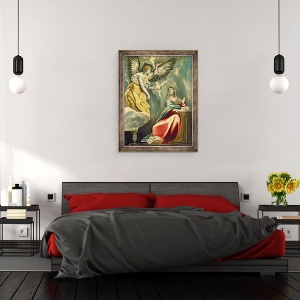 Tablou inramat - El Greco - Buna Vestire I, 60 x 80 cm - Img 3