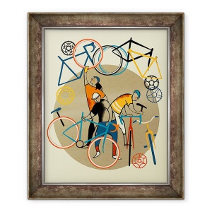 Tablou inramat - Eliza Southwood - Magazin de biciclete, 70 x 85 cm