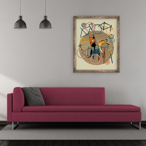 Tablou inramat - Eliza Southwood - Magazin de biciclete, 70 x 85 cm - Img 2