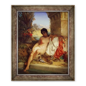 Tablou inramat - Emile Charles Wauters - Odalisque, 50 x 60 cm