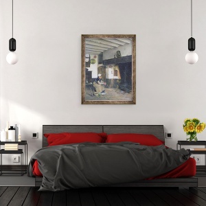 Tablou inramat - Emile Salome - Casa lui Therese, 60 x 80 cm - Img 3
