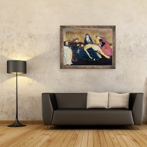 Tablou inramat - Enguerrand Quarton - Avignon Pieta, 70 x 90 cm - Img 2