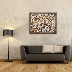 Tablou inramat - Eric Meyer - Siguranta in Numere 2, quelea cu facturare rosie, Namibia, 60 x 80 cm - Img 2