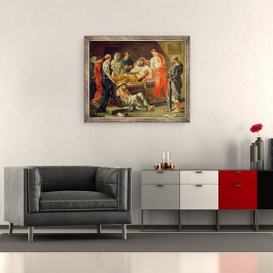 Tablou inramat - Eugene Delacroix - Moartea lui Marcus Aurelius, 50 x 60 cm - Img 2