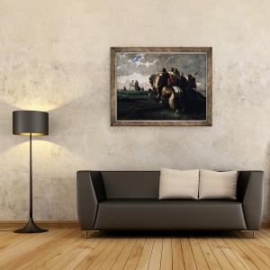Tablou inramat - Evariste Vital Luminais - Barbarii dinaintea Romei, 60 x 80 cm - Img 3