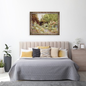 Tablou inramat - Evelyn L. Engleheart - Frontiera erbacee, 60 x 80 cm - Img 3