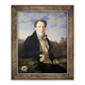 Tablou inramat - Ferdinand Georg Waldmuller - Autoportret, 50 x 60 cm