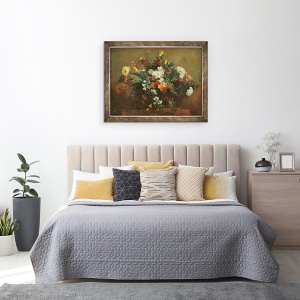 Tablou inramat - Ferdinand Victor Eugene Delacroix - Flori, 60 x 80 cm - Img 3