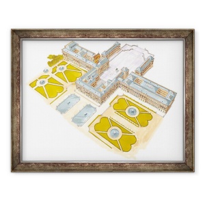 Tablou inramat - Fernando Aznar Cenamor - Palatul Versailles. Franta, 70 x 90 cm