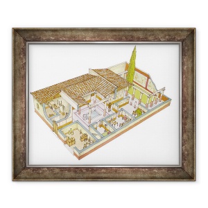 Tablou inramat - Fernando Aznar Cenamor - Roma. Domus, 50 x 60 cm
