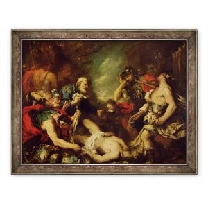 Tablou inramat - Francesco Guardi - Alexandru cel Mare inaintea cadavrului lui Darius III, 330 i.Hr., 70 x 90 cm
