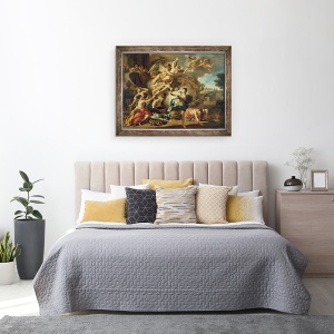 Tablou inramat - Francesco Solimena - Rapirea Orithyiei, 60 x 80 cm - Img 3