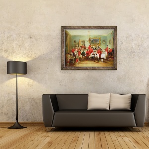 Tablou inramat - Francis Calcraft Turner - Micul dejun Hunt, Sala Burlacilor, 70 x 90 cm - Img 2