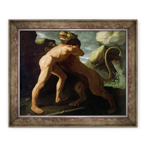Tablou înrămat Francisco de Zurbaran – Hercule și leul din Nemeea