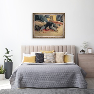 Tablou inramat - Francisco Jose de Goya y Lucientes - Executarea aparatorilor din Madrid II, 3 mai 1808, 60 x 80 cm - Img 3