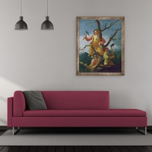 Tablou inramat - Francisco Jose de Goya y Lucientes - Taietoarele de lemne, 50 x 60 cm - Img 2