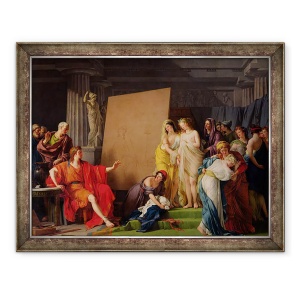 Tablou inramat - Francois Andre Vincent - Zeuxis Alegerea modelelor de la femeile frumoase din Croton, 70 x 90 cm
