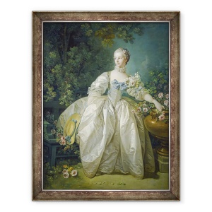 Tablou inramat - Francois Boucher - Doamna Bergeret, 60 x 80 cm