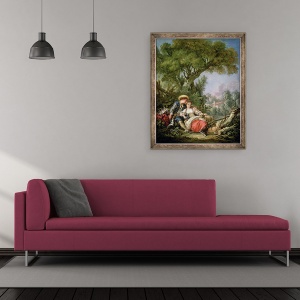 Tablou inramat - Francois Boucher - Restul, 50 x 60 cm - Img 2
