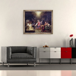 Tablou inramat - Francois Verdier - Sfanta Genevieve Protejarea bolnavilor, 50 x 60 cm - Img 2