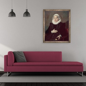 Tablou inramat - Frans Hals - Sara Andriesdochter Hessix, 50 x 60 cm - Img 2
