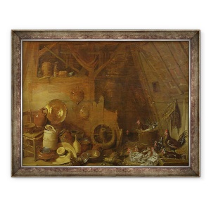 Tablou inramat - Frans Ryckhals - Interior hambar, 70 x 90 cm