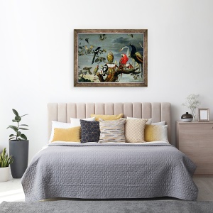 Tablou inramat - Frans Snyders - Concert de pasari, 60 x 80 cm - Img 3