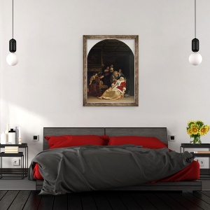 Tablou inramat - Frans van Mieris - Vizita doctorului, 60 x 80 cm - Img 3