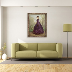 Tablou inramat - Gabriel-Amable de Lafoulhouze - Cocodette, 70 x 90 cm - Img 2