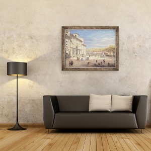 Tablou inramat - Gaspar van Wittel - Vila Medici, Roma, 70 x 90 cm - Img 2