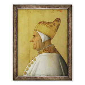 Tablou inramat - Gentile Bellini - Giovanni Mocenigo 1408-85 Doge al Venetiei ulei pe panou, 70 x 90 cm