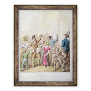 Tablou inramat - Georg Emanuel Opitz - Afisele din Tableau de Paris, 70 x 90 cm
