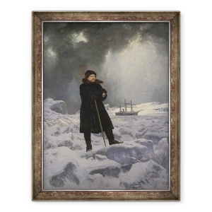 Tablou inramat - Georg Rosen - Exploratorul A. E. Nordenskiold, 60 x 80 cm