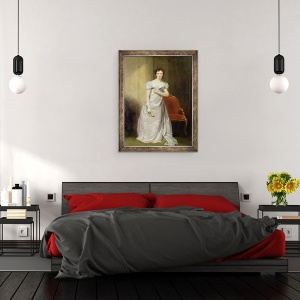 Tablou inramat - George Clint - Harriet Smithson 1800-54 ca Miss Dorillon, 60 x 80 cm - Img 3