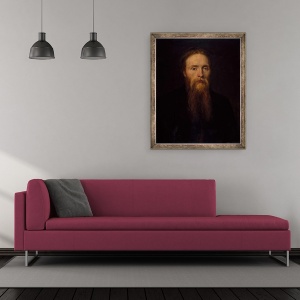 Tablou inramat - George Frederick Watts - Portret De Edward Burne-Jones, 50 x 60 cm - Img 2