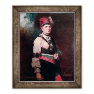 Tablou inramat - George Romney - Joseph Brant, seful Mohawkilor, 50 x 60 cm