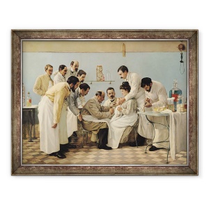 Tablou inramat - Georges Chicotot - Inserarea unui tub, 70 x 90 cm