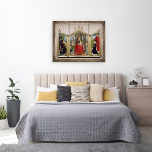 Tablou inramat - Gerard David - Triptic al familiei Sedano, 60 x 80 cm - Img 3