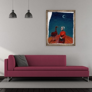 Tablou inramat - Gigi Sudbury - Gasca mea, 2004, 50 x 60 cm - Img 2