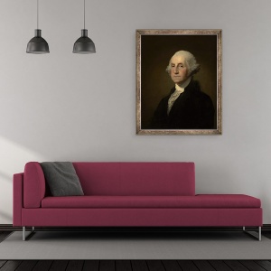 Tablou inramat - Gilbert Stuart - George Washington I, 50 x 60 cm - Img 2