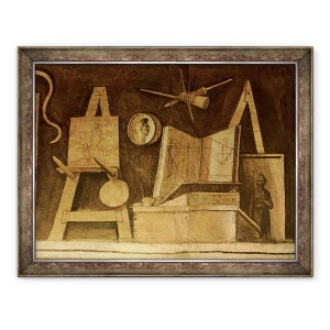 Tablou inramat - Giorgione - Pictura, Diverse Instrumente, 60 x 80 cm
