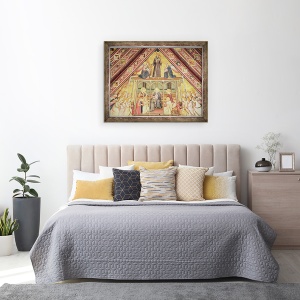 Tablou inramat - Giotto di Bondone - Alegorie de ascultare, 70 x 90 cm - Img 3