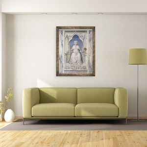 Tablou inramat - Giotto di Bondone - Alegorie de justitie, 70 x 90 cm - Img 2