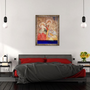 Tablou inramat - Giotto di Bondone - Apostolii de pe Muntele Maslinilor, 70 x 90 cm - Img 3